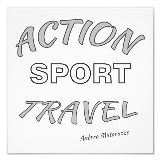 Impression Photo Action Sport Travel (Devant)