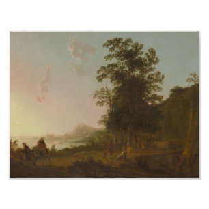 Impression Photo Aelbert Cuyp - Paysage avec le vol vers l'Egypte