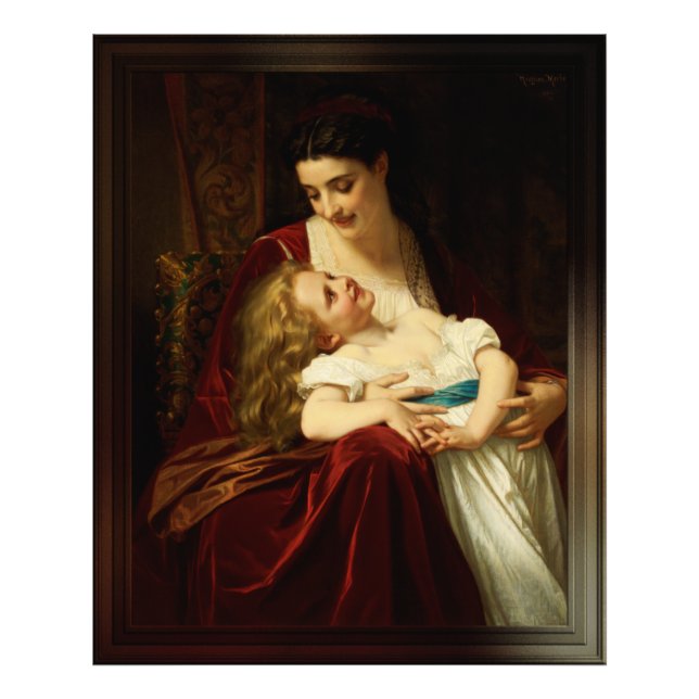 Impression Photo Affection maternelle de Hugues Merle (Devant)