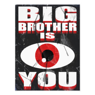 Impression Photo Affiche 1984 Big Brother vous regarde