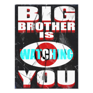 Impression Photo Affiche 1984 Big Brother vous regarde (Redesign)