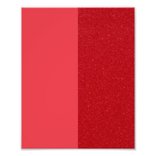Impression Photo Affiche à contraste texturé rouge tomate – Personn