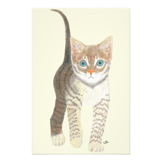 Impression Photo Affiche Chat Tigre 24x36 (Devant)