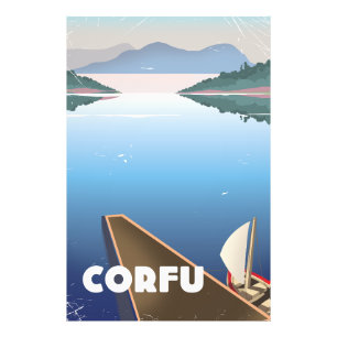 Impression Photo Affiche Corfu Travel