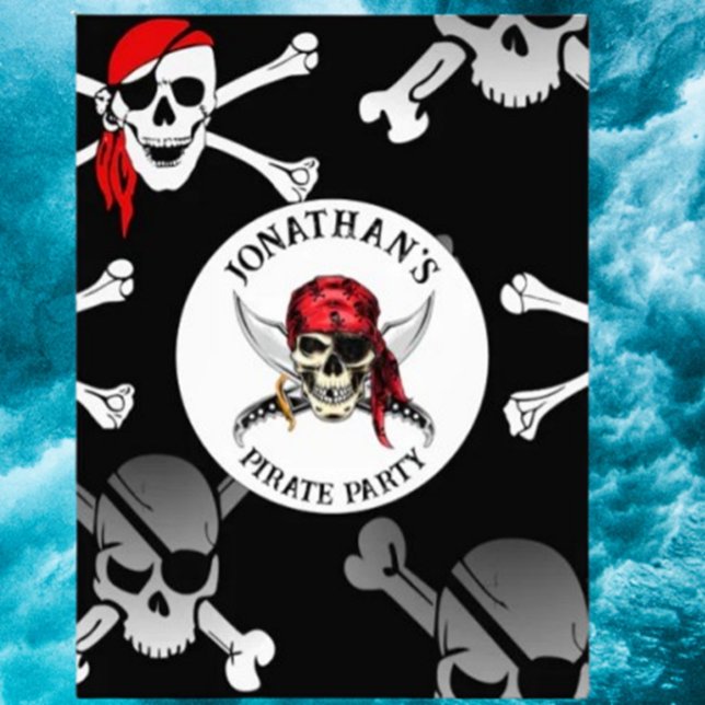 IMPRESSION PHOTO AFFICHE CRÂNES DU PARTI PIRATE (Discover the bold PIRATE PARTY SKULLS poster that adds edgy style and fierce spirit to any space. )