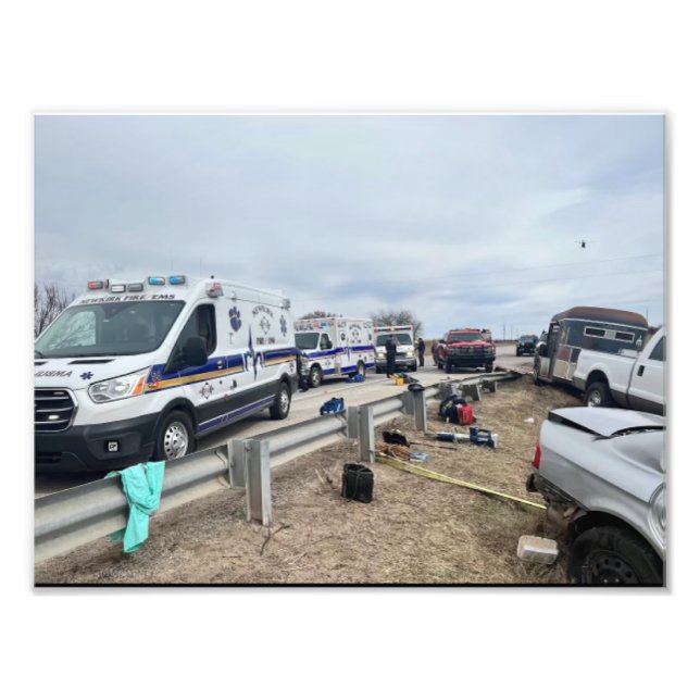 Impression Photo Affiche d'ambulance (Devant)