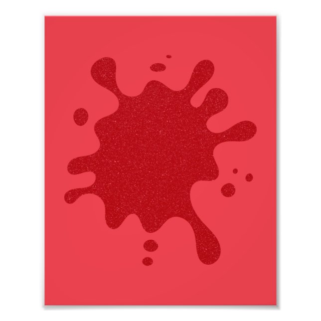 Impression Photo Affiche d'art éclaboussé rouge tomate – Personnali (Devant)