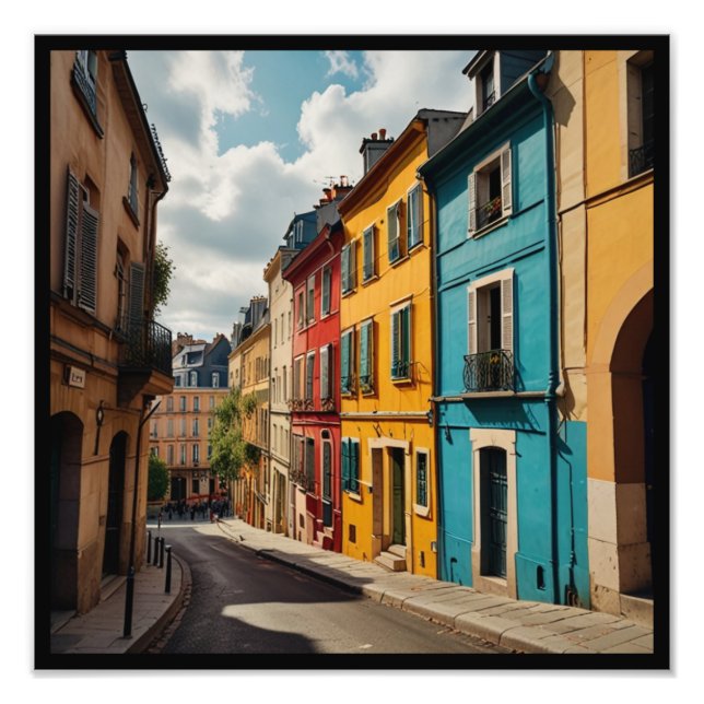IMPRESSION PHOTO AFFICHE D'ART MURAL DE PARIS (Devant)