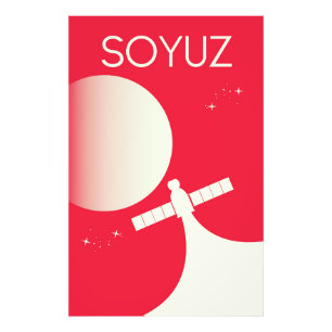 Impression Photo Affiche d'art spatial Soyouz