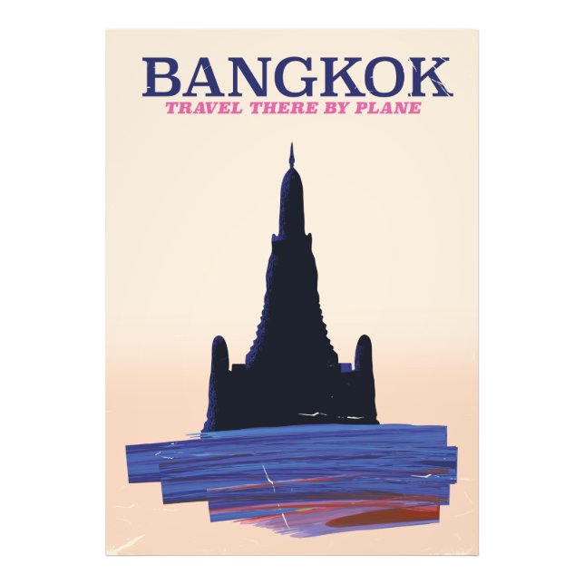 Impression Photo Affiche de Bangkok Wat Poh Travel (Devant)