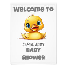 Affiche de Bienvenue Baby Shower - Créez la Vôtre