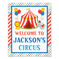 Affiche de bienvenue cirque ・ 8 x 10 Imprimer