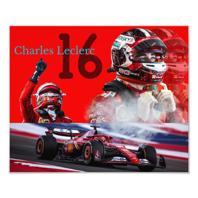 Impression Photo Affiche de Charles Leclerc (Devant)