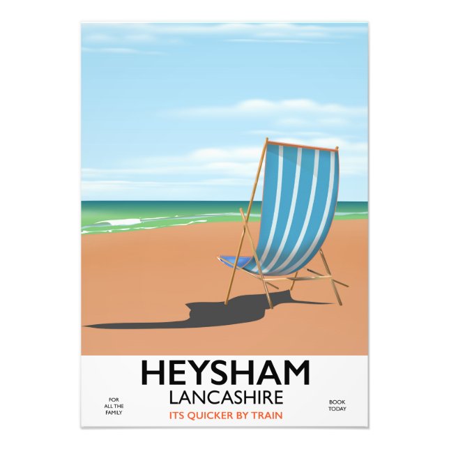 Impression Photo Affiche de Heysham Lancashire vintage (Devant)