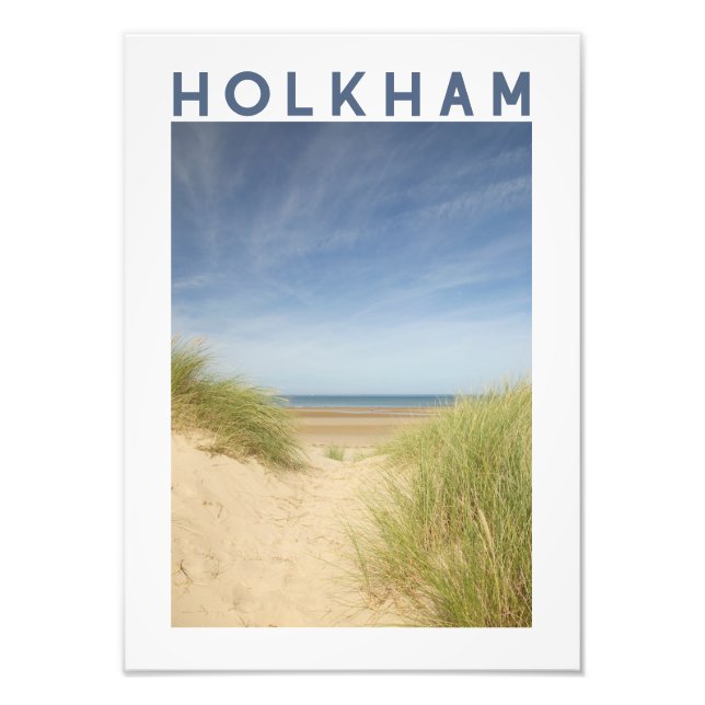 Impression Photo Affiche de la côte de Norfolk à Holkham Beach (Devant)