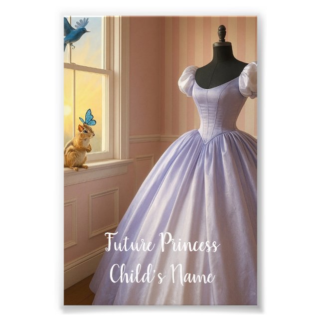Impression Photo Affiche de la future princesse (Devant)