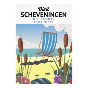 Impression Photo Affiche de la plage de Scheveningen aux Pays-Bas