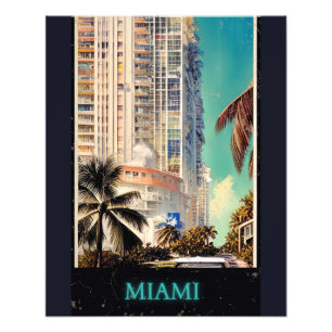 Impression Photo Affiche de Miami