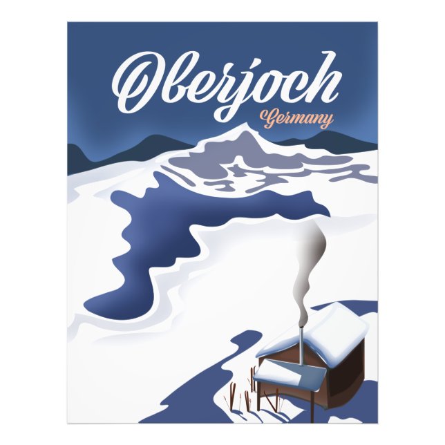 Impression Photo Affiche de ski Oberjoch Allemagne (Devant)