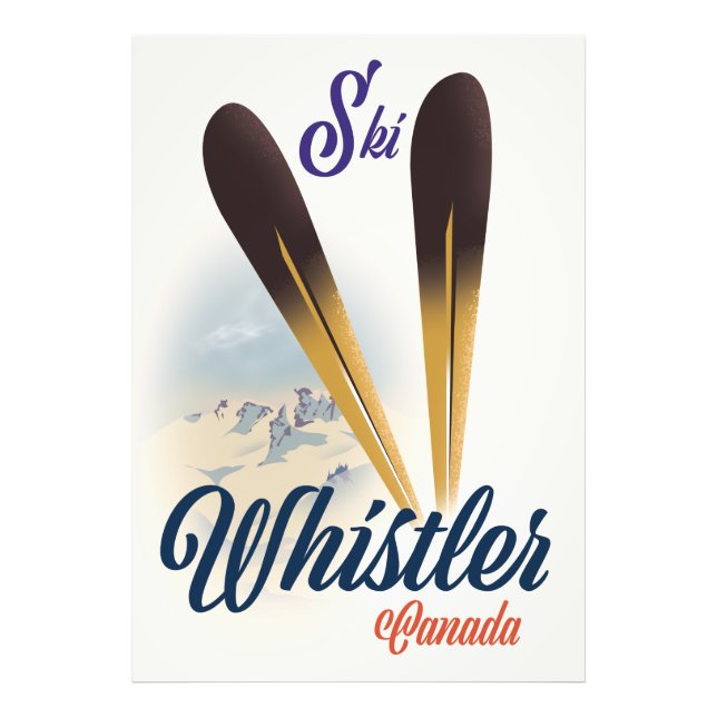 Impression Photo Affiche de ski Whistler Canada (Devant)