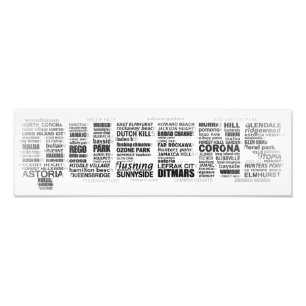 Impression Photo Affiche de typographie de la Reine New York