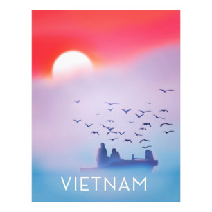 Impression Photo Affiche de vacances au soleil du soir du Vietnam