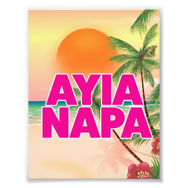 Impression Photo Affiche de vacances d'Ayia Napa (Devant)