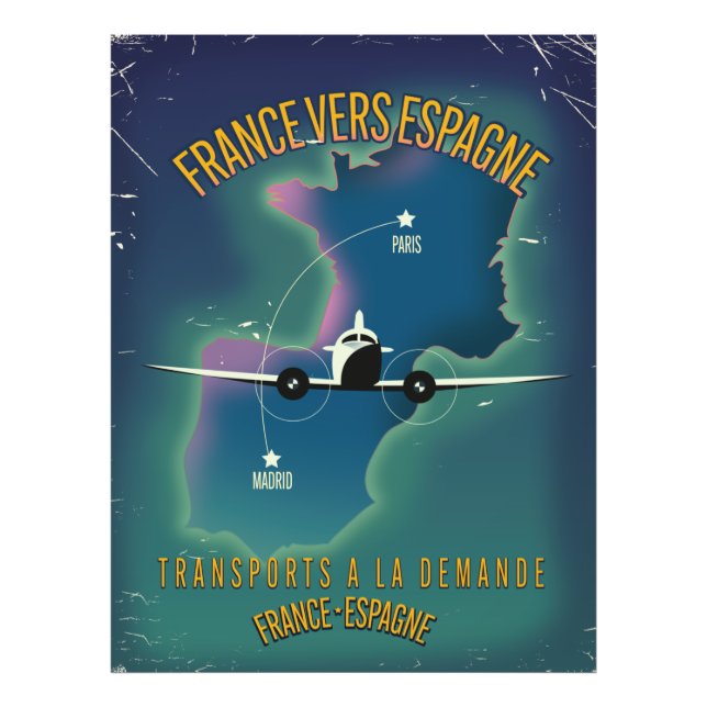 Impression Photo Affiche de vacances France en Espagne (Devant)