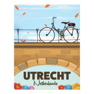 Impression Photo Affiche de vacances Utrecht Pays-Bas.