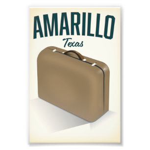 Impression Photo Affiche de voyage à Amarillo Texas
