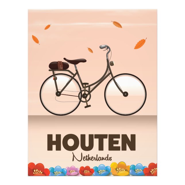 Impression Photo Affiche de voyage à Houten aux Pays-Bas. (Devant)