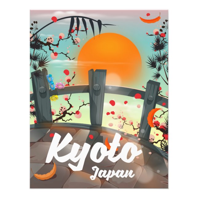 Impression Photo Affiche de voyage à Kyoto Japon (Devant)