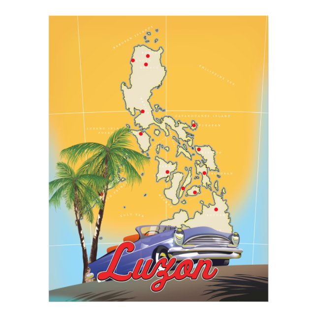 Impression Photo Affiche de voyage à Luzon Philippines (Devant)