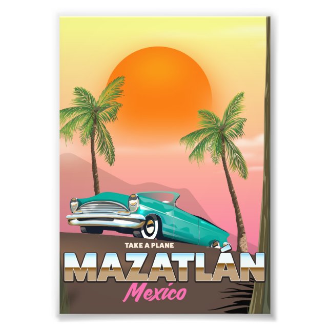 Impression Photo Affiche de voyage à Mazatlán au Mexique (Devant)
