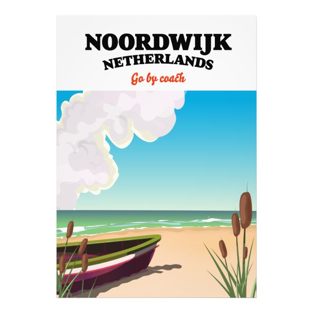 Impression Photo Affiche de voyage à Noordwijk aux Pays-Bas (Devant)