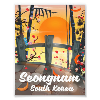 Impression Photo Affiche de voyage à Seongnam en Corée du Sud