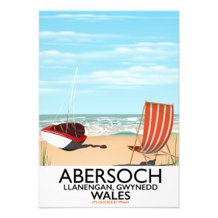 Impression Photo Affiche de voyage Abersoch Llanengan dans le Gwyne