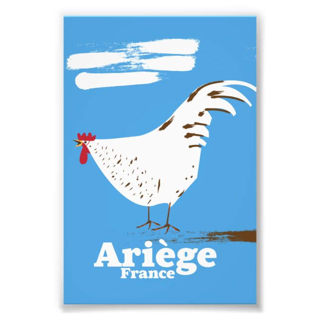 Impression Photo Affiche de voyage Ariège France. (Devant)