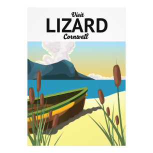 Impression Photo Affiche de voyage au bord de la mer de Lizard