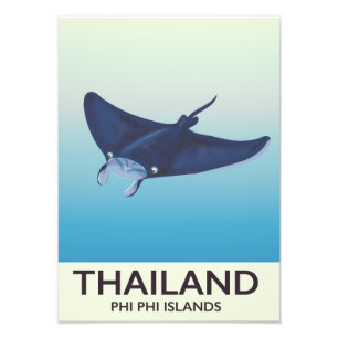 Impression Photo Affiche de voyage aux îles Phi Phi en Thaïlande