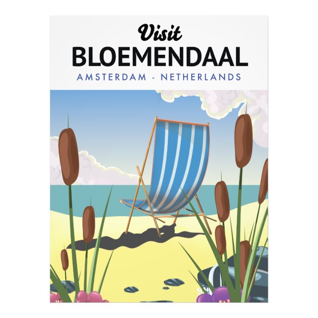 Impression Photo Affiche de voyage Bloemendaal Amsterdam (Devant)
