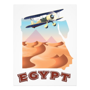 Impression Photo Affiche de voyage Carte de l'Égypte vintage