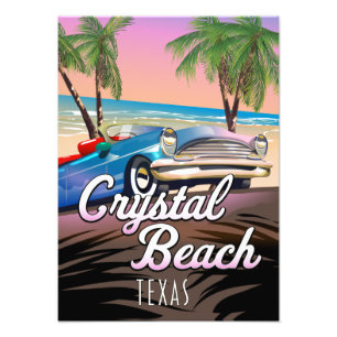 Impression Photo Affiche de voyage Crystal Beach Texas