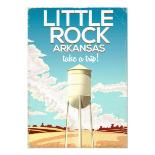 Impression Photo Affiche de voyage de Little Rock Arkansas