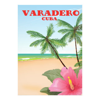 Impression Photo Affiche de voyage de plage cubaine Varadero