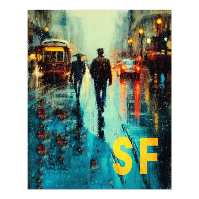 Impression Photo Affiche de voyage de San Francisco (Devant)