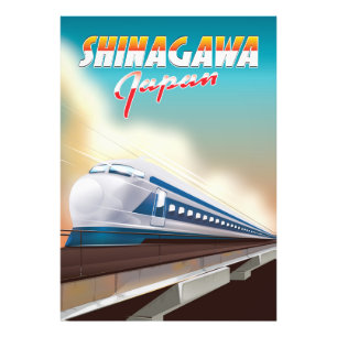Impression Photo Affiche de voyage de Shinagawa Japon.