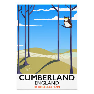 Impression Photo Affiche de voyage de style vintage Cumberland, Ang