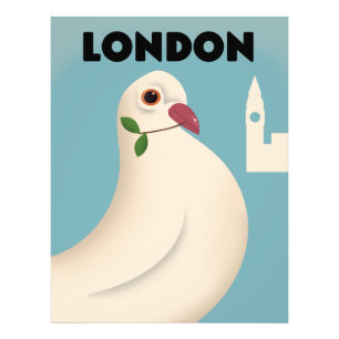 Impression Photo Affiche de voyage de style vintage Londres.