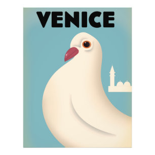 Impression Photo Affiche de voyage de style vintage Venise